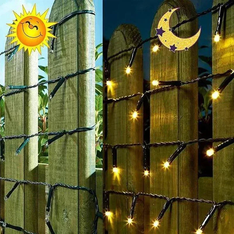 Luces LED de Navidad con Panel Solar MULTICOLOR