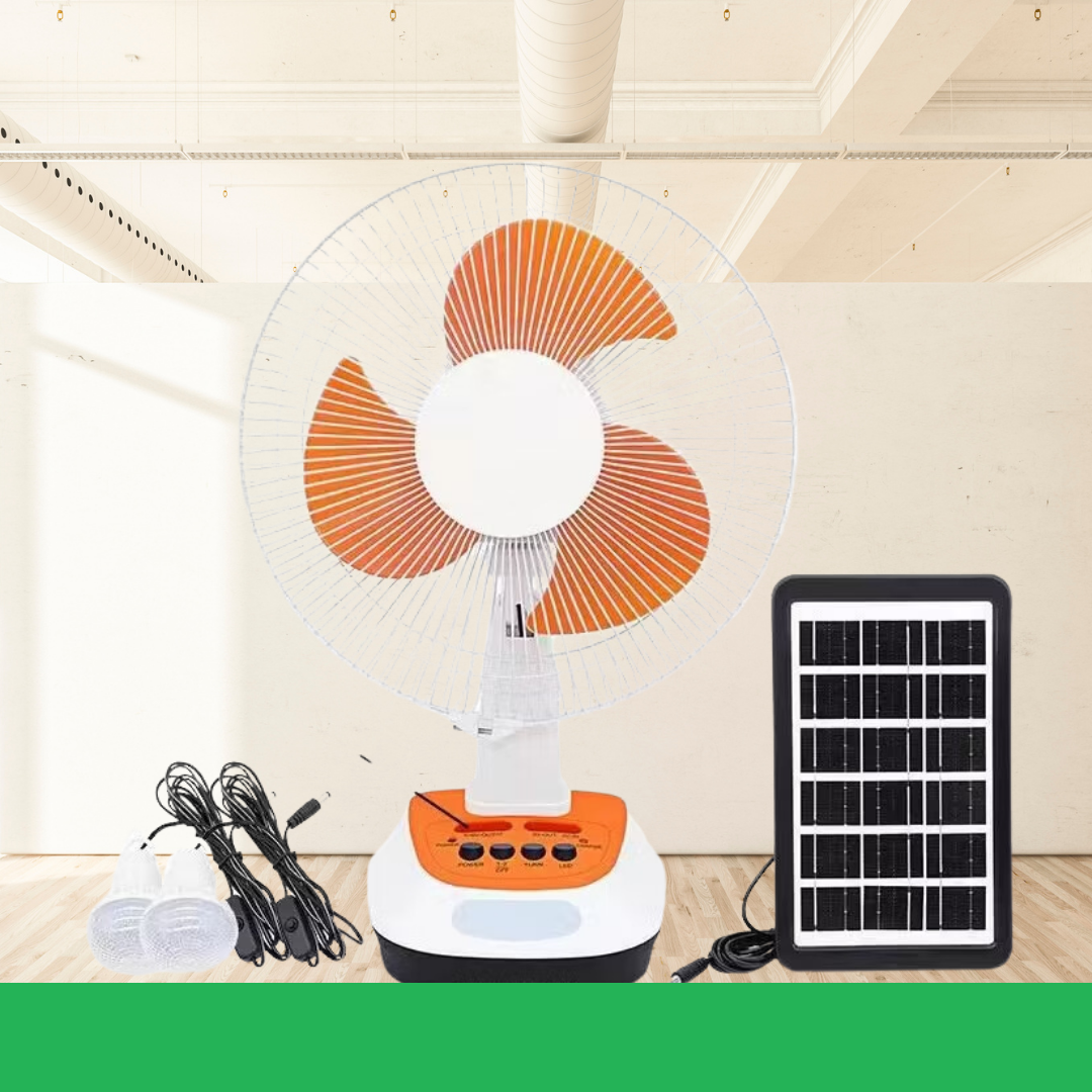 VENTILADOR SOLAR DE MESA