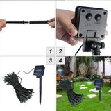 Luces LED de Navidad con Panel Solar MULTICOLOR