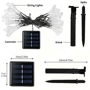 Luz LED modelo GOTA de AGUA con Panel Solar