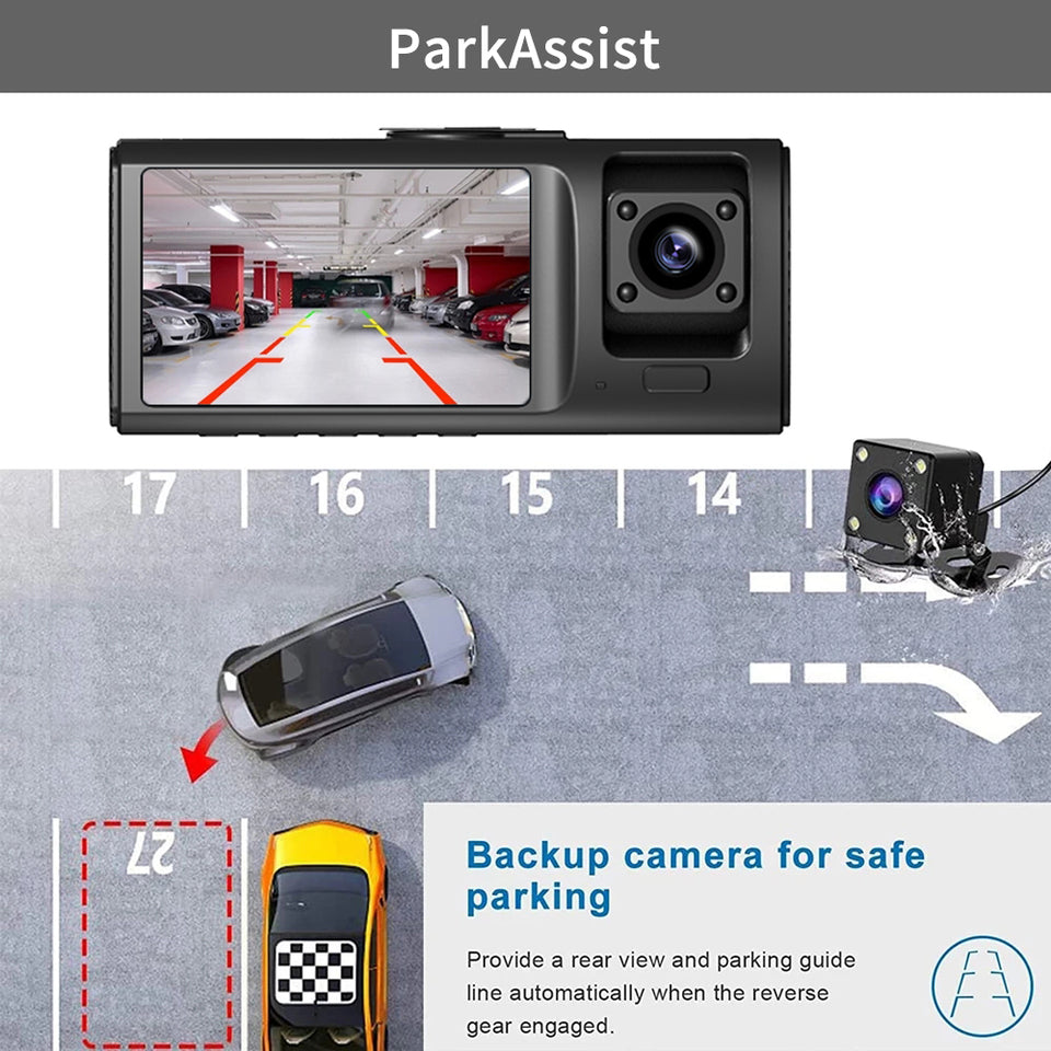 CAMARA PARA CARRO 3 LENTES