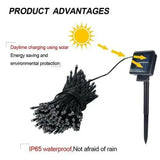 Luces LED de Navidad con Panel Solar MULTICOLOR