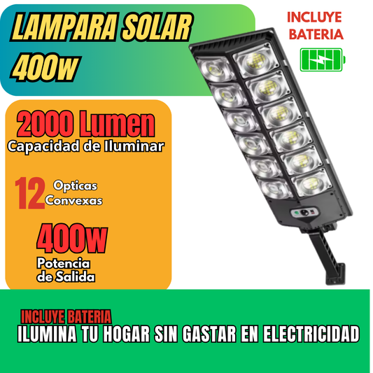Lampara Solar 400W mini