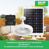 FOCO VENTILADOR CON PANEL SOLAR