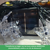 Luz de LED modelo MARIPOSA con panel Solar
