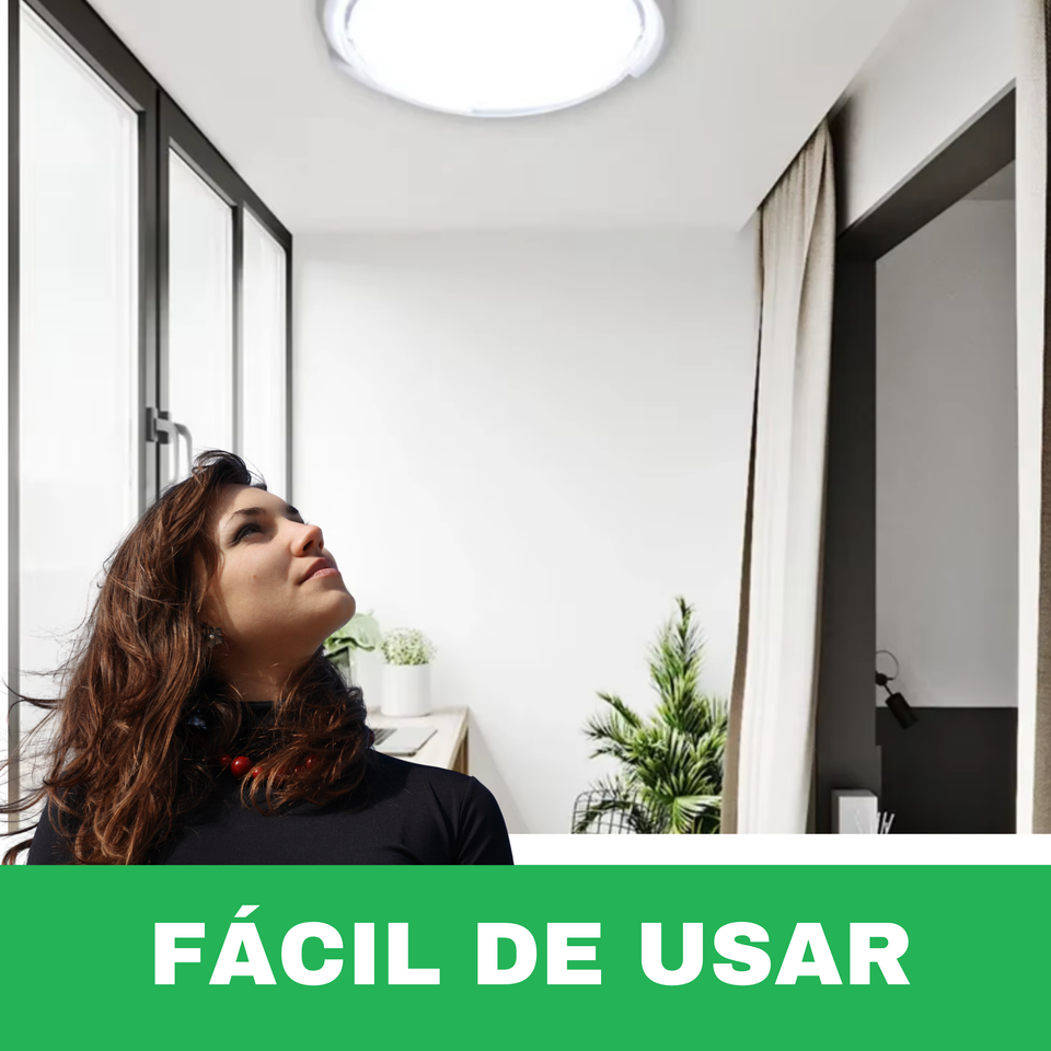 PLAFON LED 300W CON PANEL SOLAR