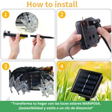 Luz de LED modelo MARIPOSA con panel Solar