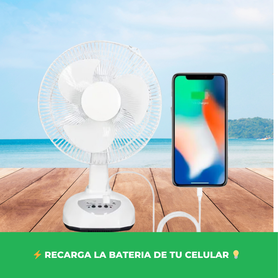 VENTILADOR SOLAR DE MESA