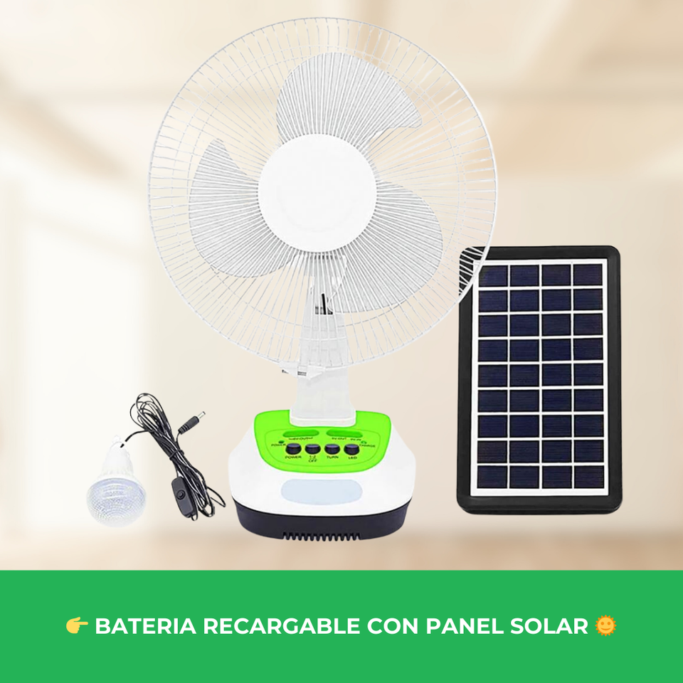 VENTILADOR SOLAR DE MESA