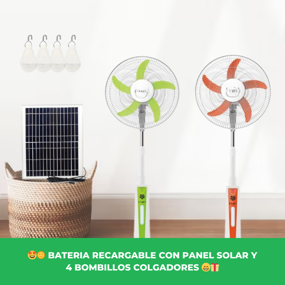 VENTILADORA SOLAR DE PIE